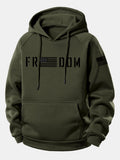 Sudadera con capucha y cordón con estampado American Freedom