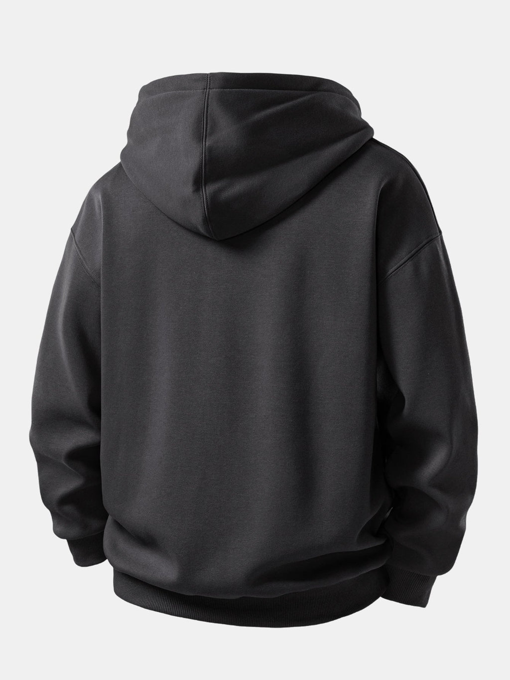 Sudadera básica con cremallera y forro de felpa suave