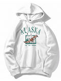 Sudadera con capucha Alaska Print