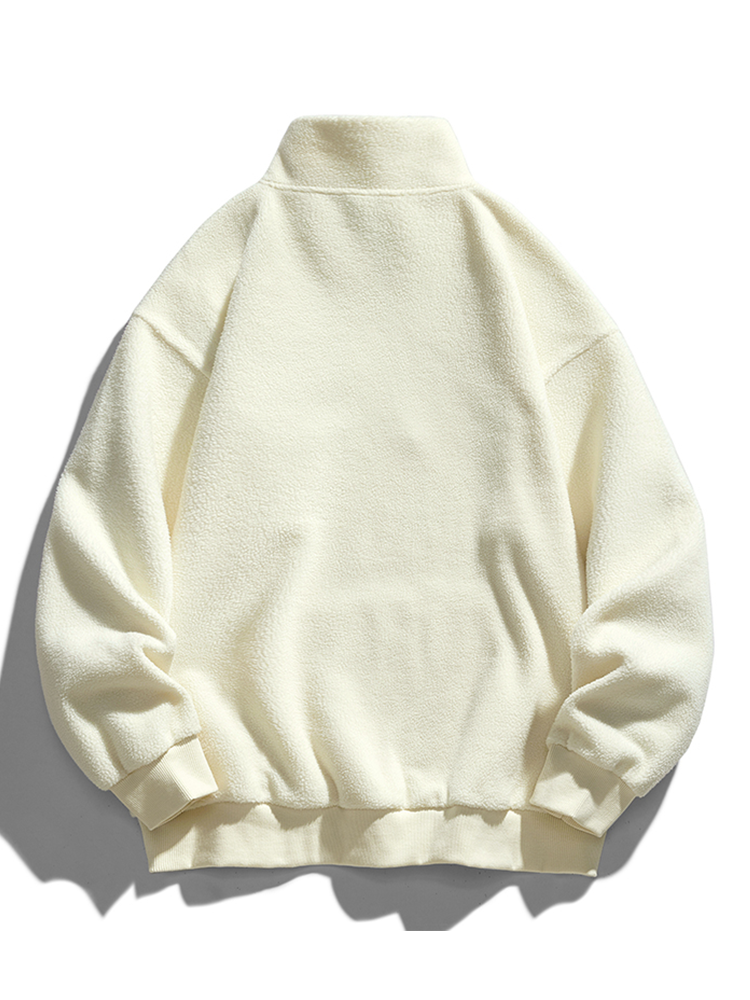 Relax Teddy Half Zip Sweatshirt