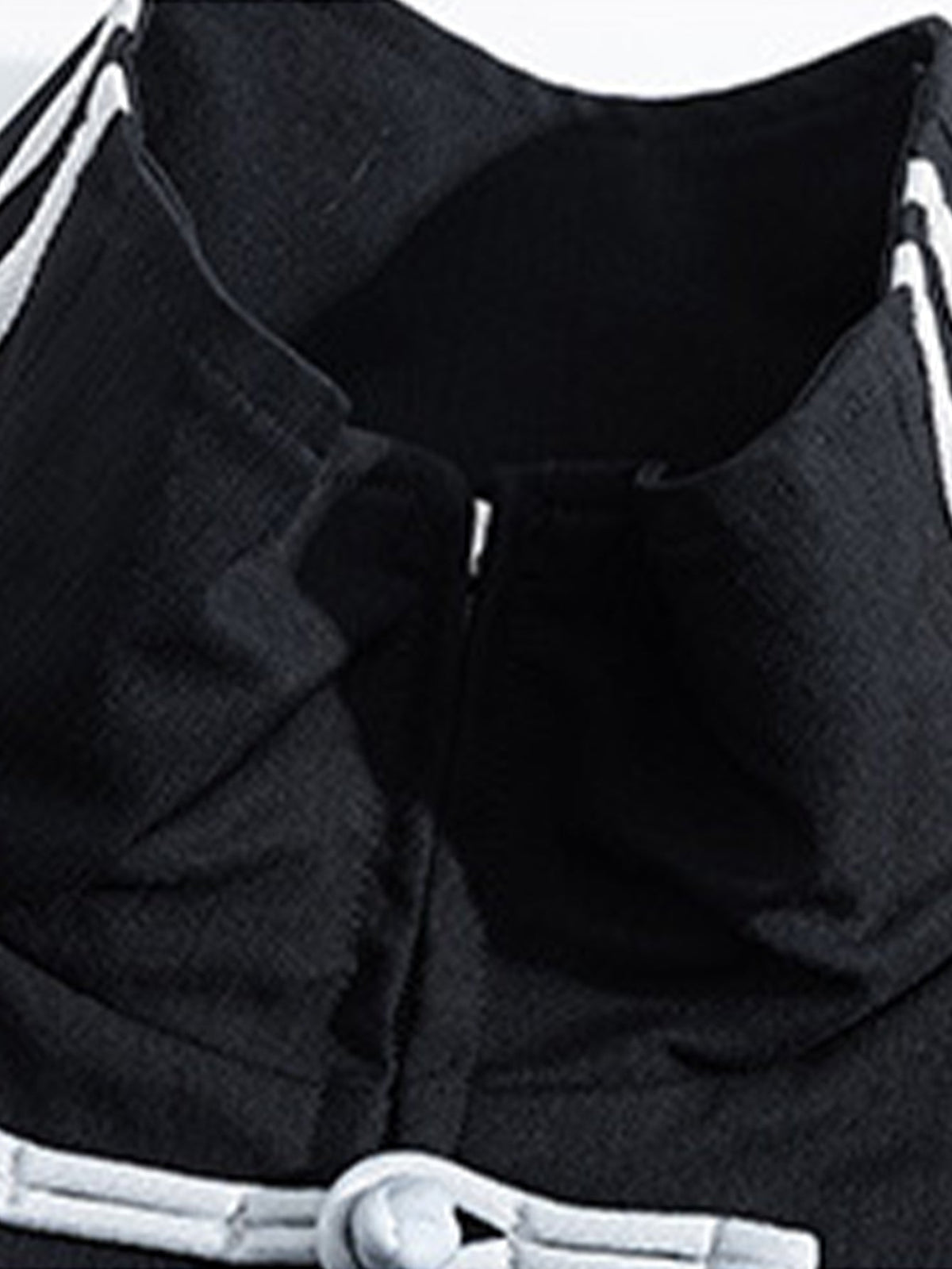 Stand Collar Frog Button Striped Track Jacket