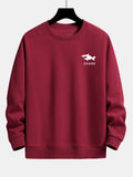 Shark Print Relax Fit Sweatshirt