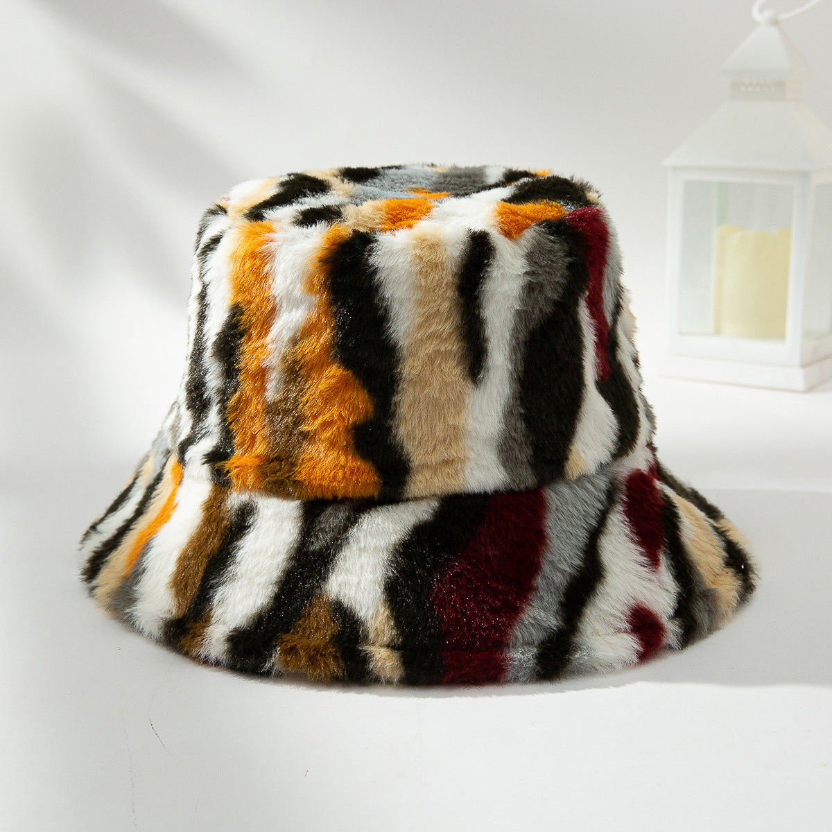 Claremore Zebra Pattern Polyester Bucket Hat, Medium