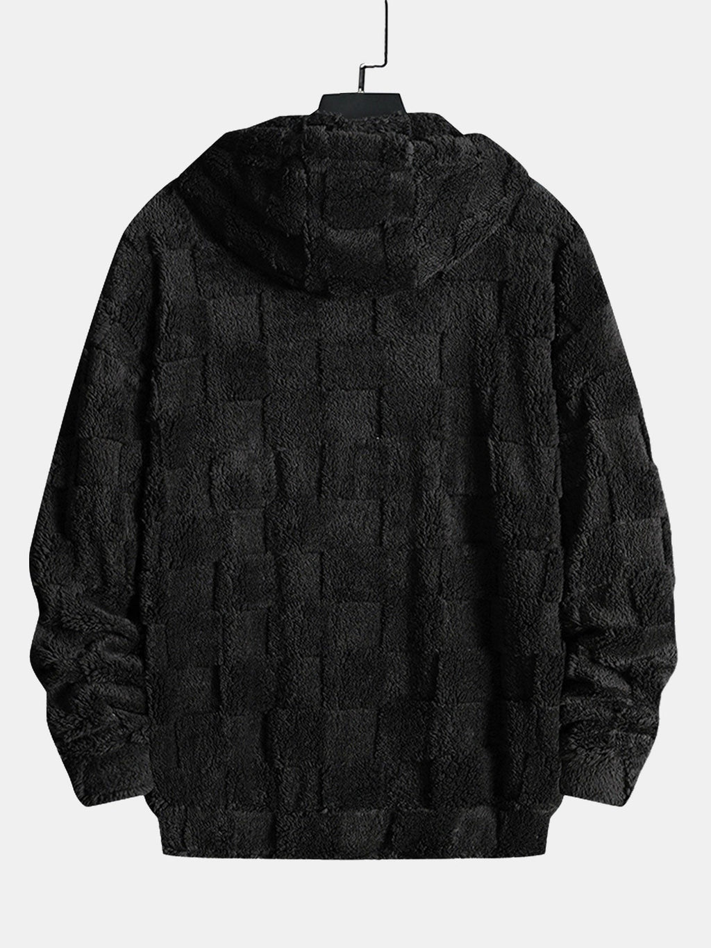 Sudadera con capucha y tablero de ajedrez con bordado California