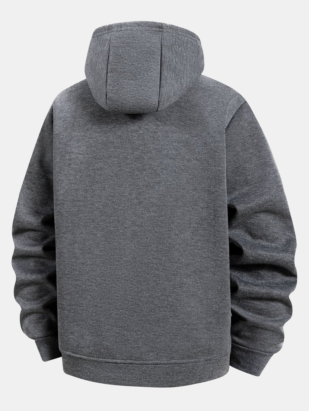 Sudadera con capucha, bolsillo canguro, cremallera y forro de borreguito