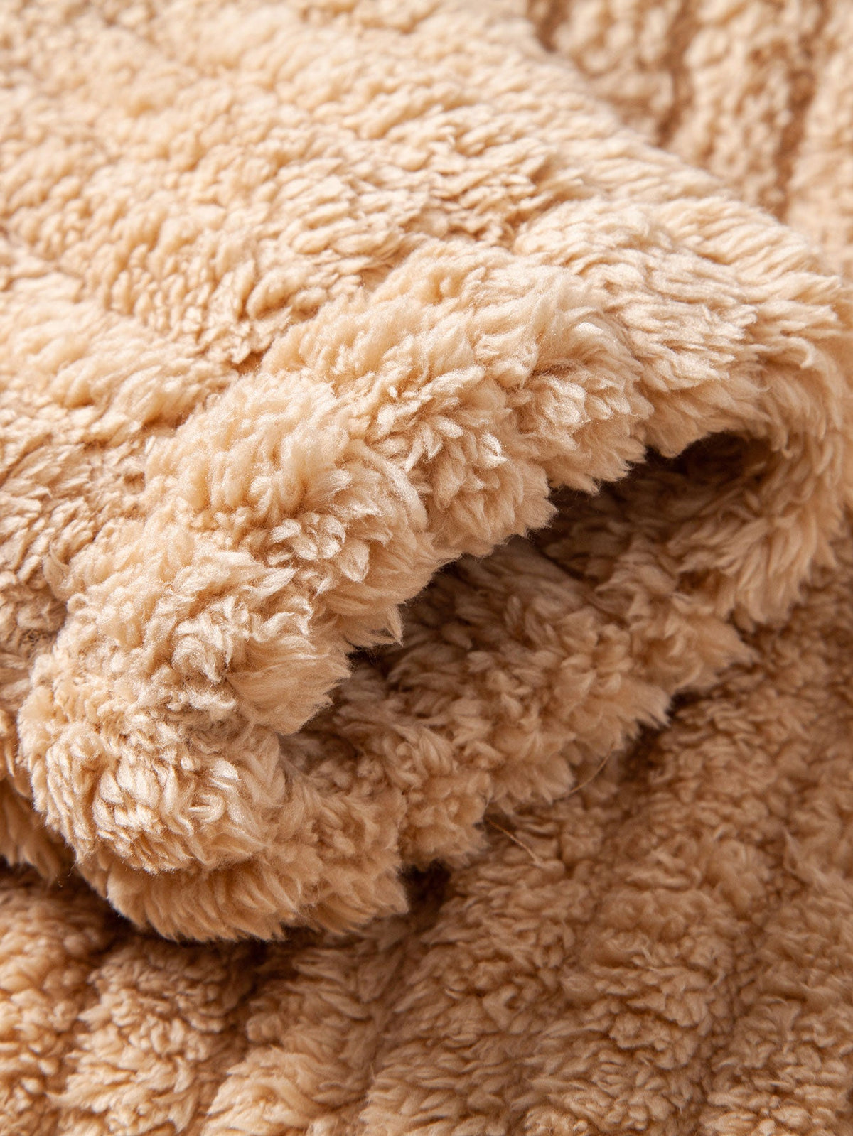Sweat à capuche en polaire teddy avec poche kangourou et rayures