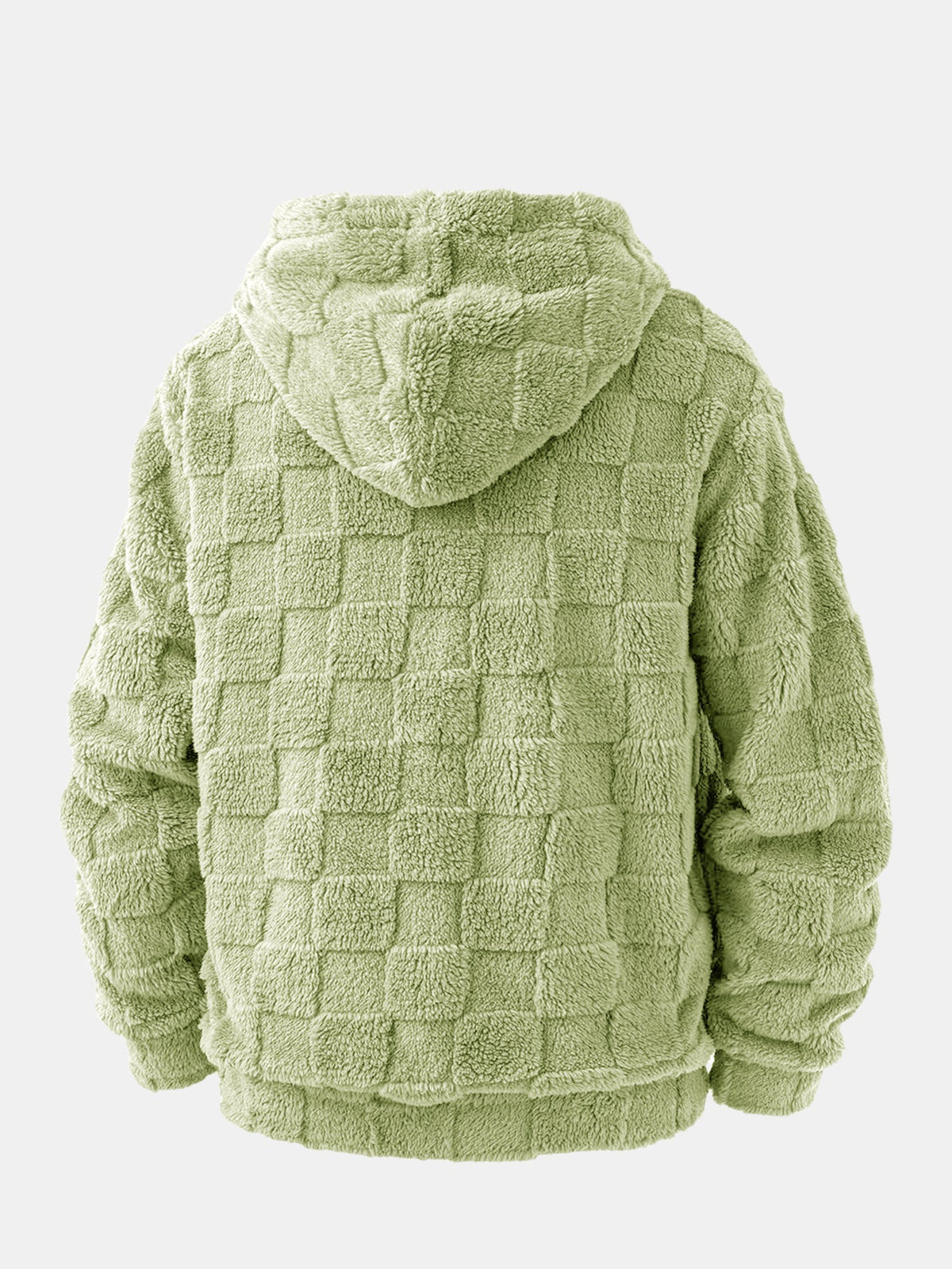 California Embroidered Teddy Checkerboard Hoodie