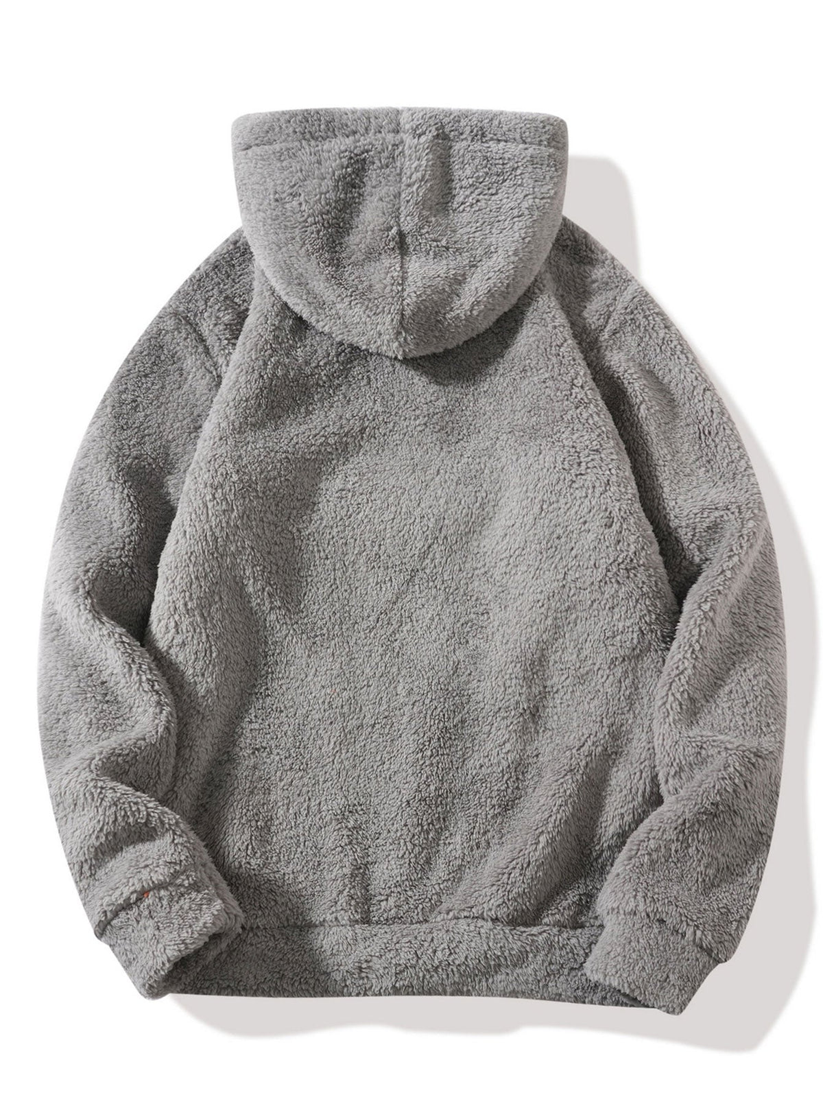Sweat à capuche zippé à mi-hauteur avec broderie de lettres