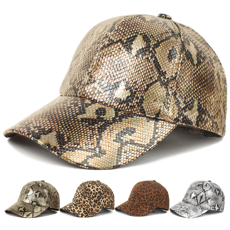 Gorra de béisbol Warren de poliuretano con estampado animal y protección UV