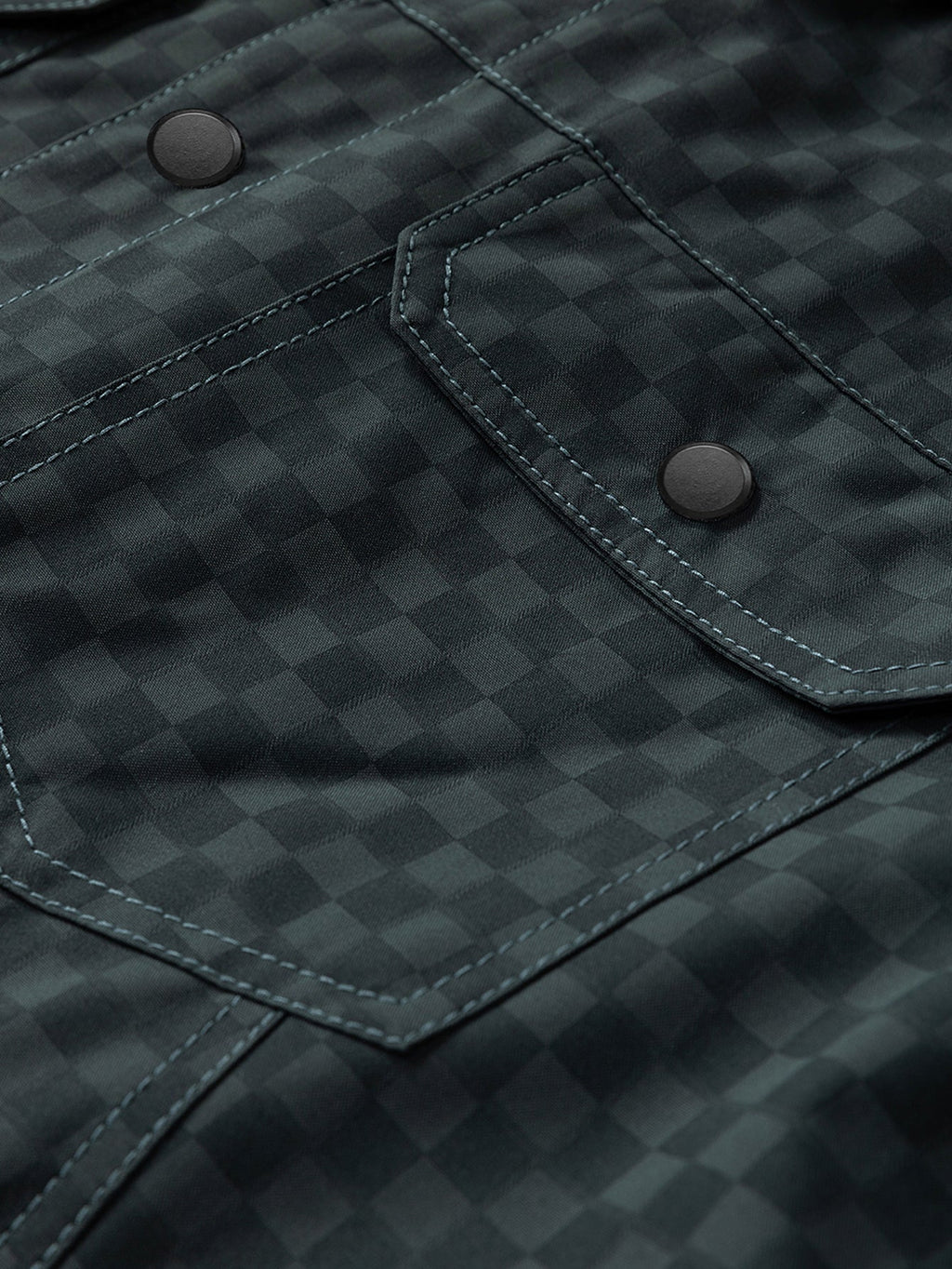 Button Up Checkerboard Jacket