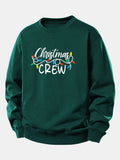 Christmas Lights Print Relax Fit Sweatshirt