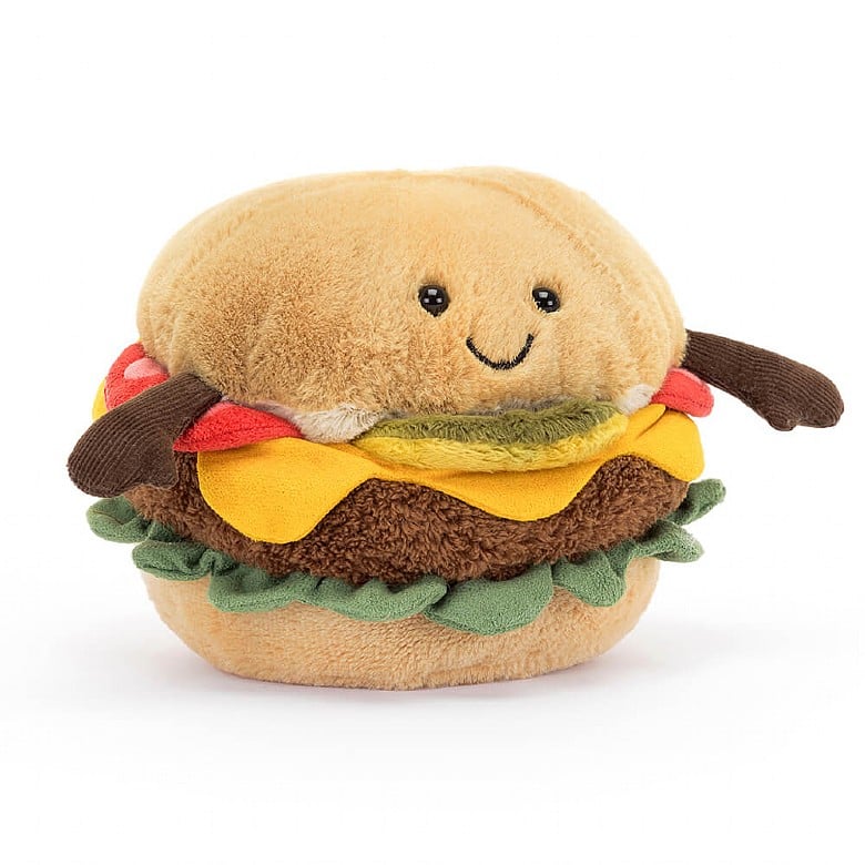 Hamburger Amuseable Jellycat 12 cm
