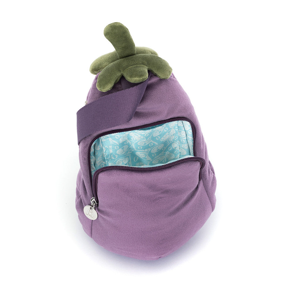 Sac banane Amuseables Aubergine Jellycat 27 cm