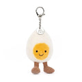 Colgante para bolso Jellycat Amuseable Huevo Pasado por Agua Feliz 18 cm