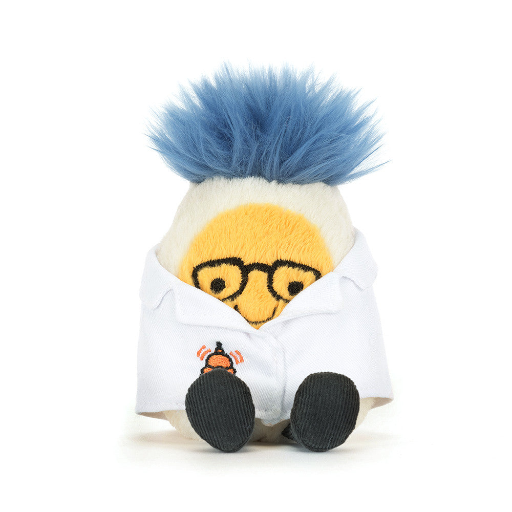 Jellycat Amuseables Œuf dur en tenue de scientifique