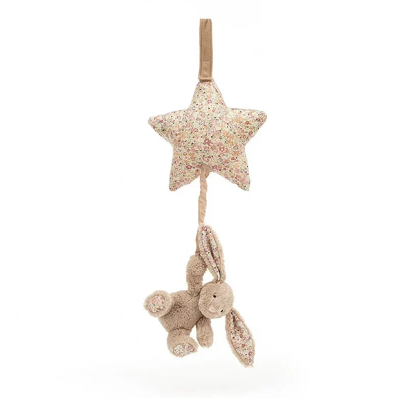 Conejo musical para tirar Jellycat Blossom Bea Beige 28 cm