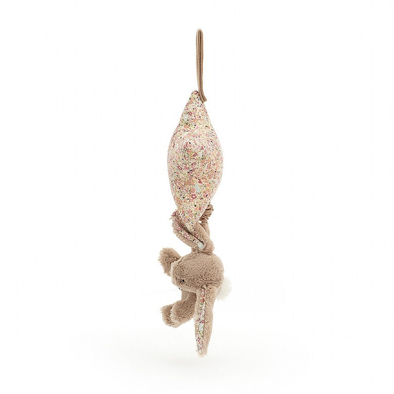 Conejo musical para tirar Jellycat Blossom Bea Beige 28 cm