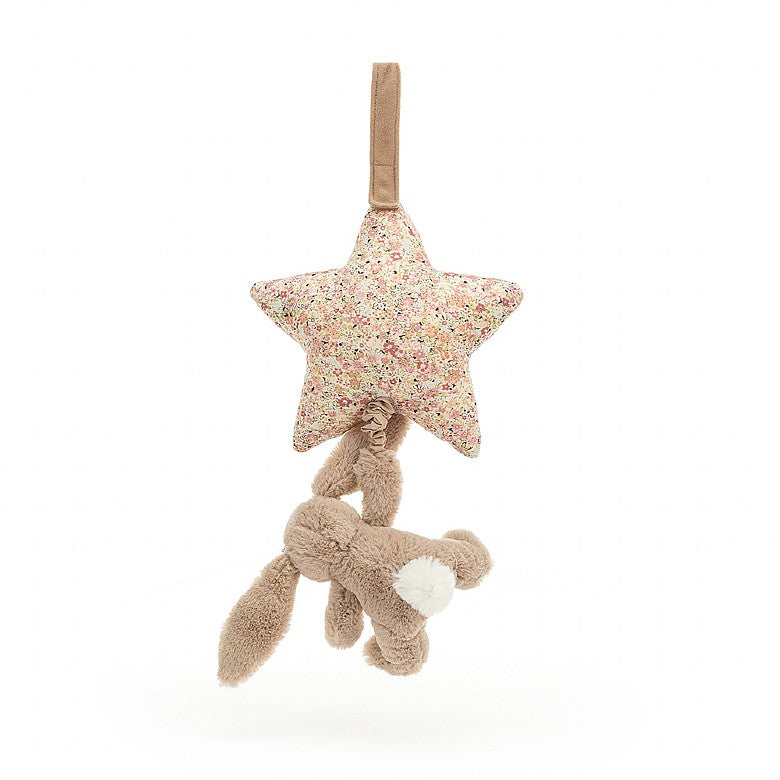Conejo musical para tirar Jellycat Blossom Bea Beige 28 cm