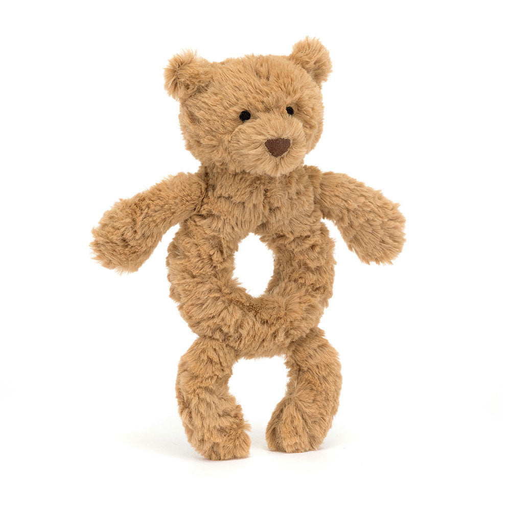 Hochet anneau Jellycat Ours Bartholomew 18 cm