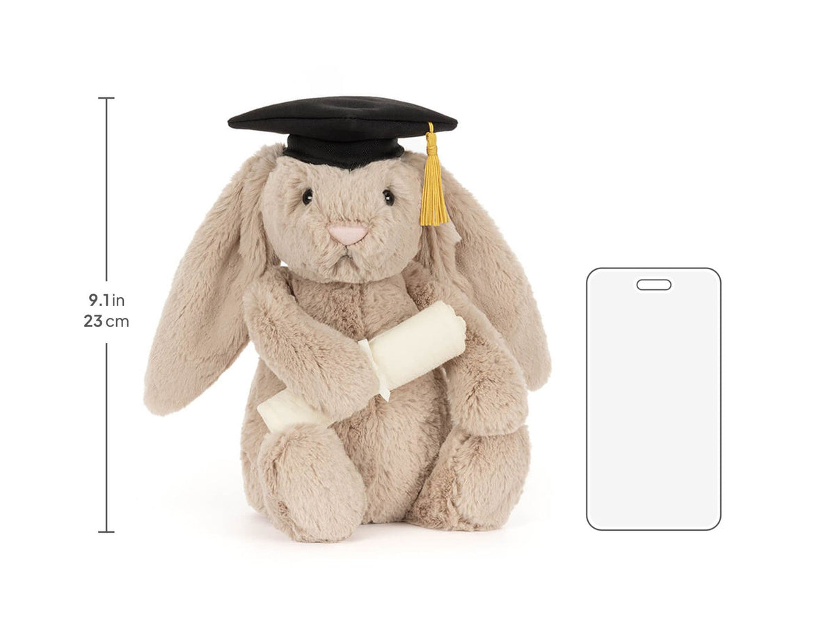 Conjunto de graduación para conejito Bashful, talla única, JELLYCAT