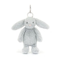 Bijou de sac Jellycat Lapin Bashful argenté 18 cm