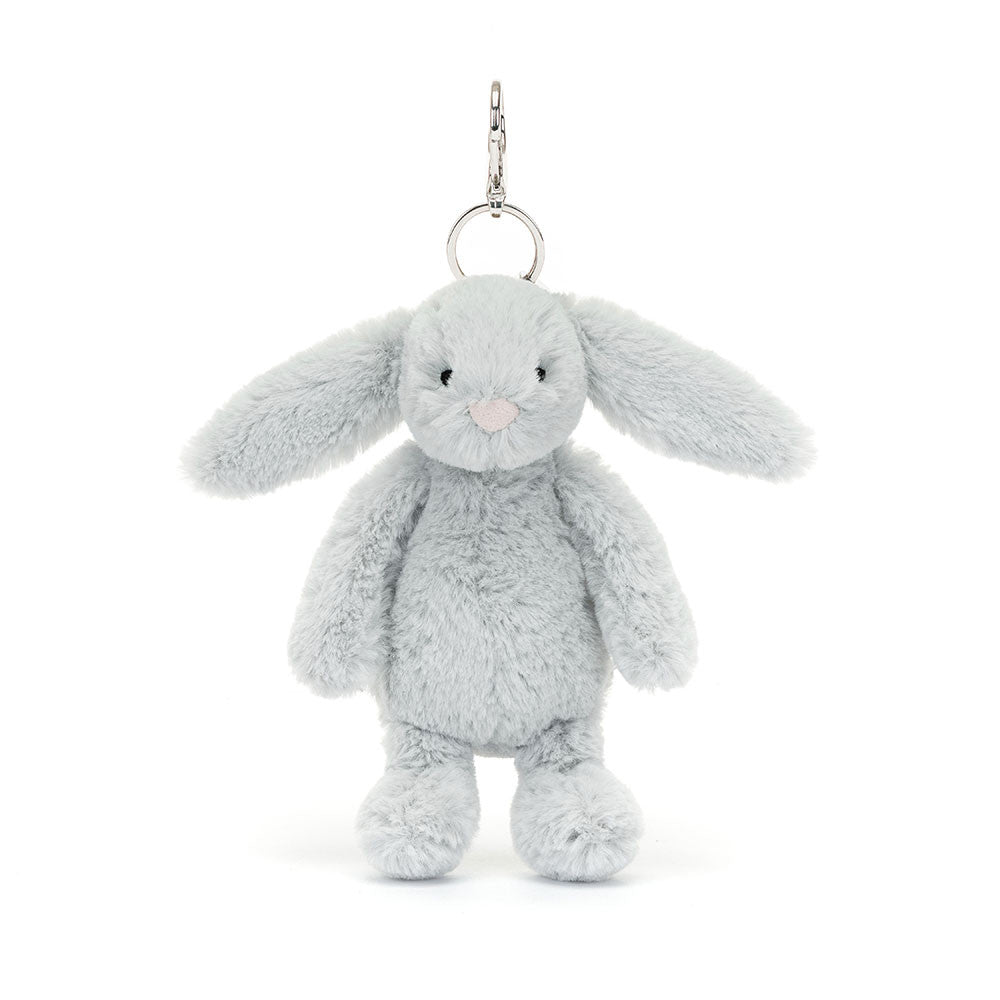 Bijou de sac Jellycat Lapin Bashful argenté 18 cm