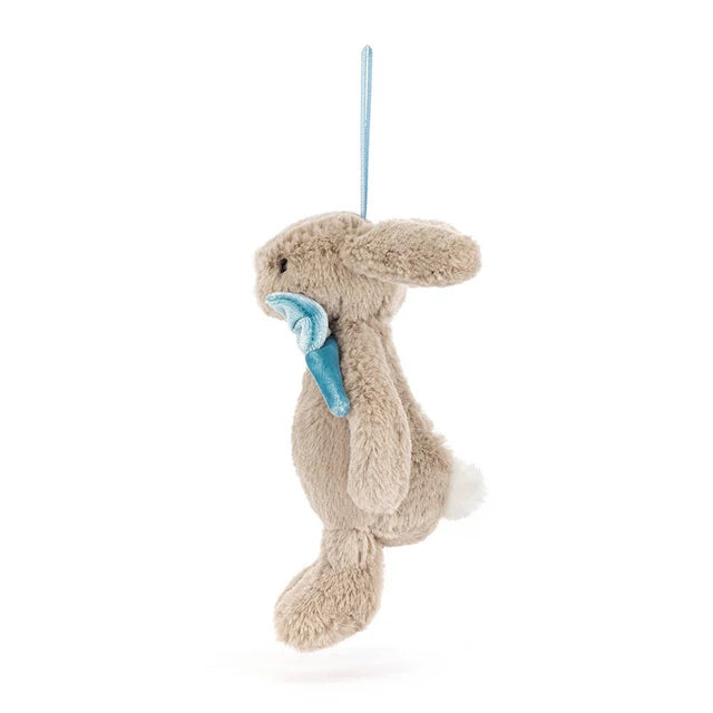 Decoración de conejo color beige vergonzoso talla única JELLYCAT