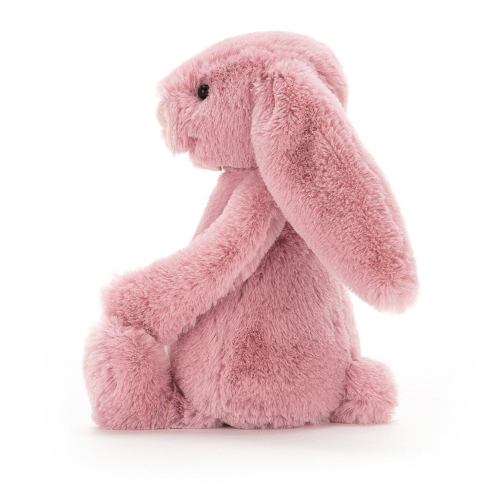 Lapin Bashful Jellycat, rose tulipe, petit modèle, 18 cm