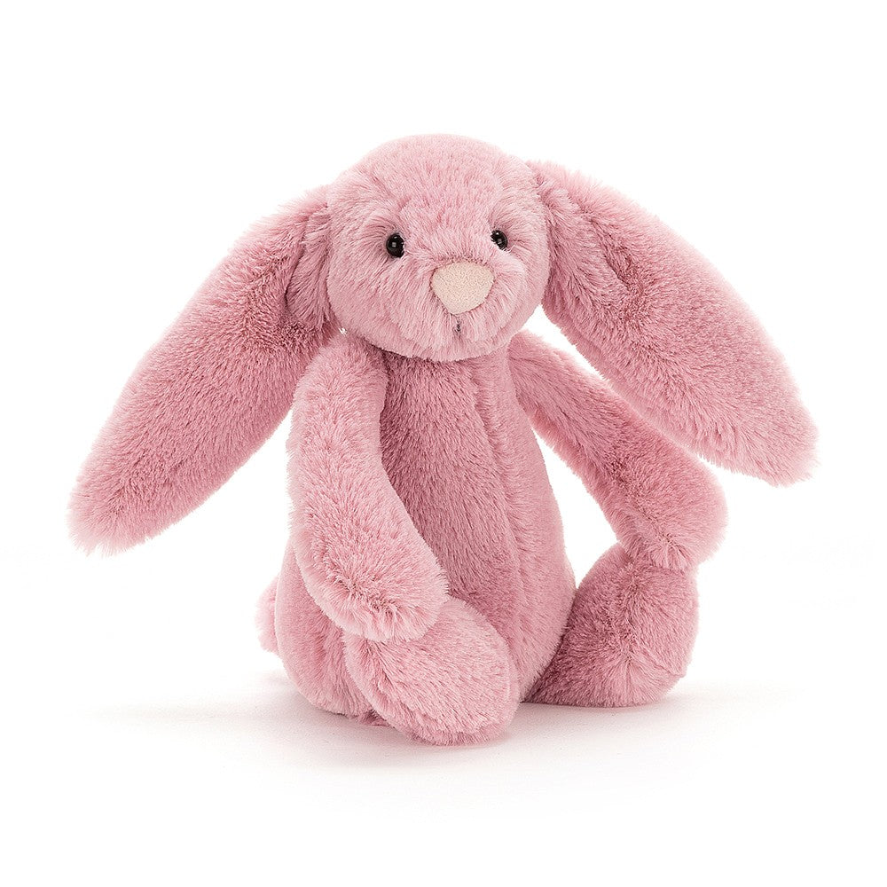 Lapin Bashful Jellycat, rose tulipe, petit modèle, 18 cm