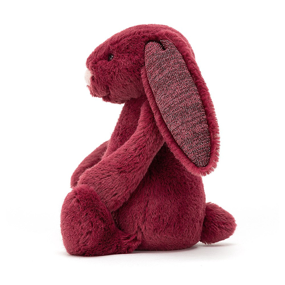 Lapin Bashful Jellycat Sparkly Cassis Petit 18 cm