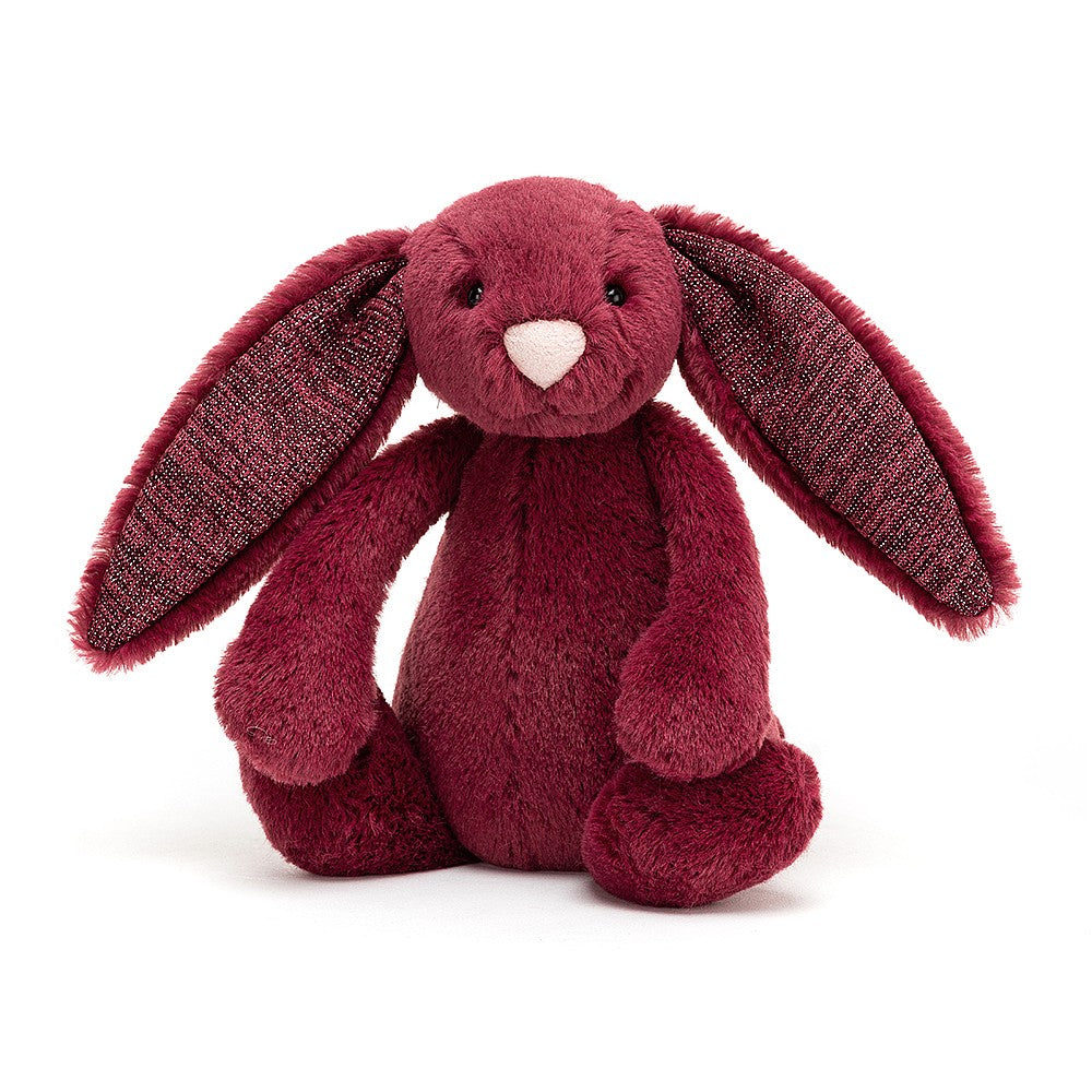 Lapin Bashful Jellycat Sparkly Cassis Petit 18 cm