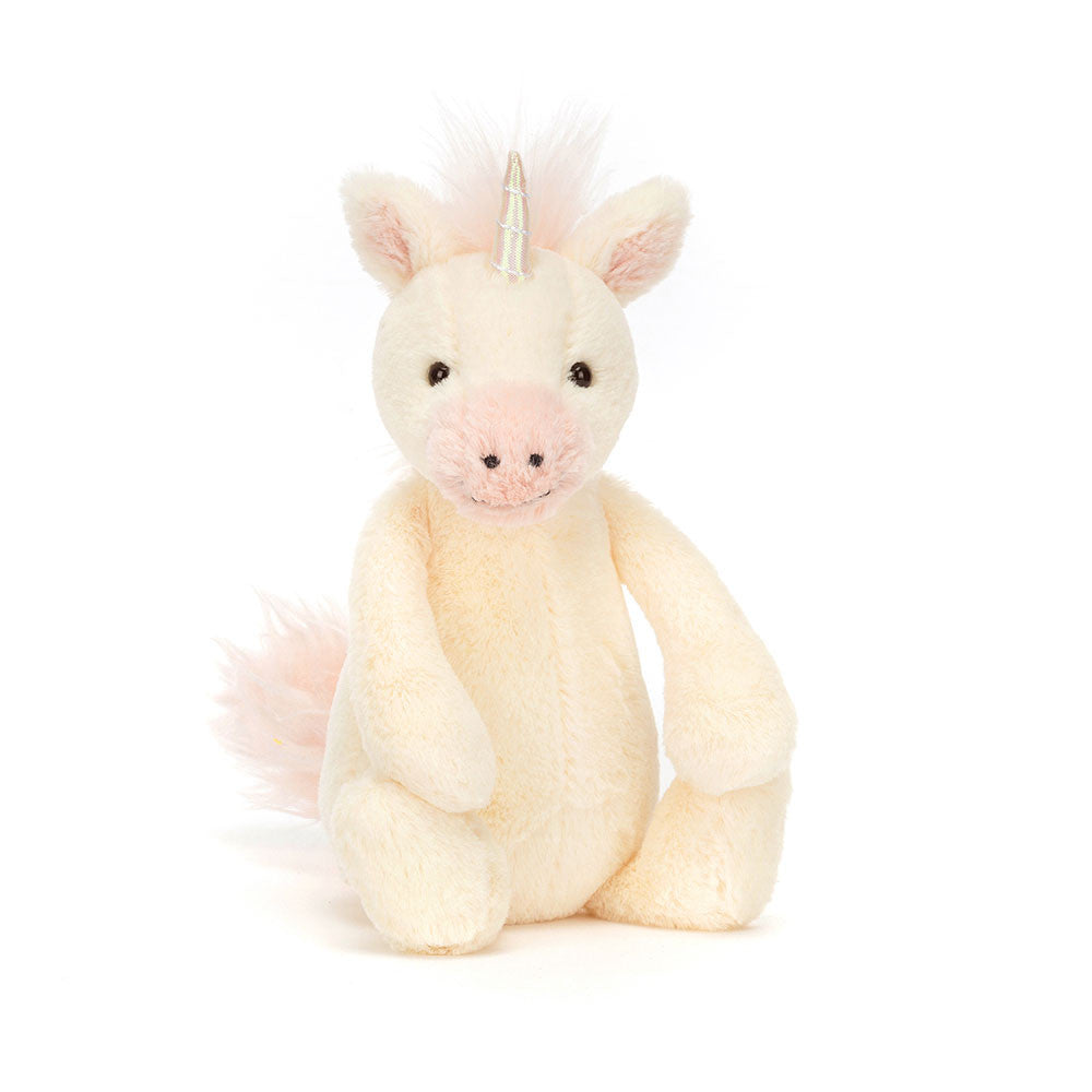 Jellycat Unicornio Bashful Pequeño 18 cm