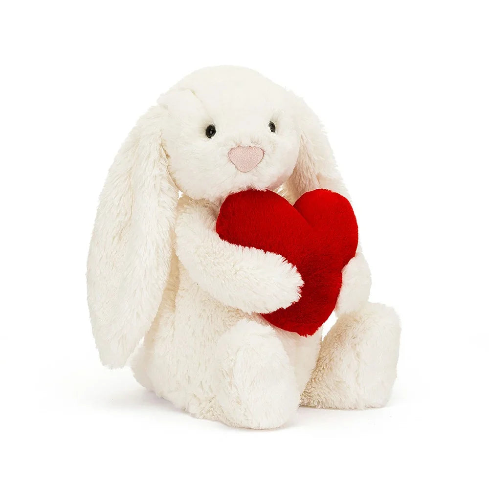 Peluche Conejito Bashful Red Love Heart mediano JELLYCAT