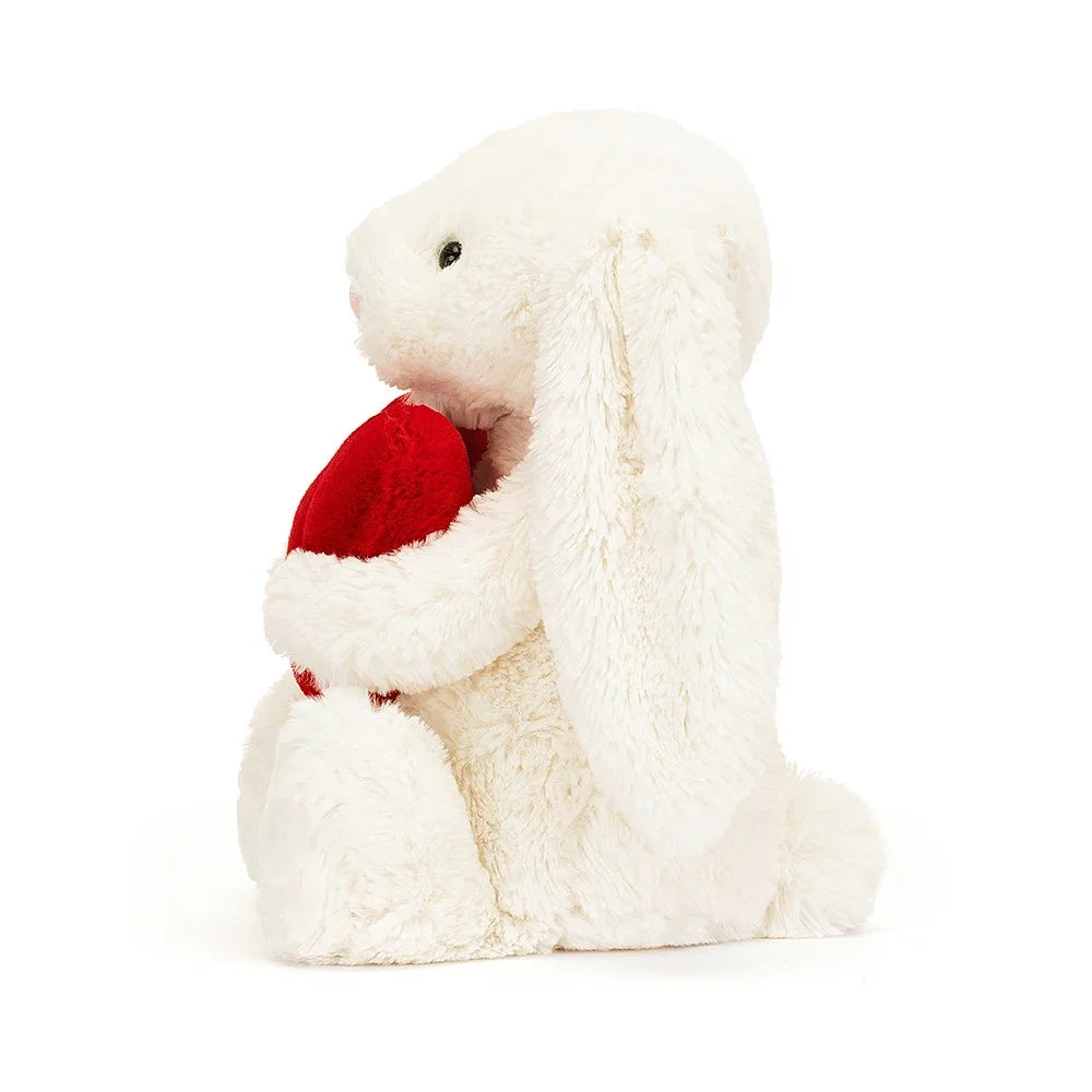 Peluche Conejito Bashful Red Love Heart mediano JELLYCAT