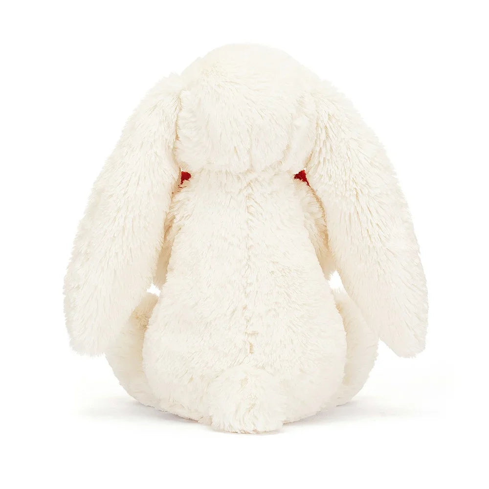 Peluche Conejito Bashful Red Love Heart mediano JELLYCAT
