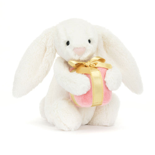 Lapin Bashful Jellycat avec cadeau, petit modèle 18 cm
