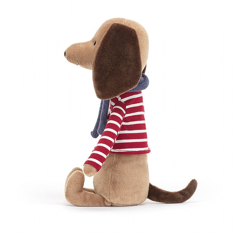 Chien saucisse Beatnik Buddy Jellycat 27 cm