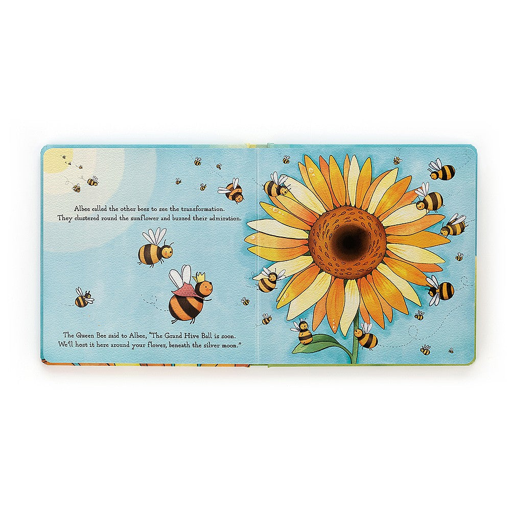 Livre Jellycat Albee & The Big Seed (Abeille Bashful) 18 cm