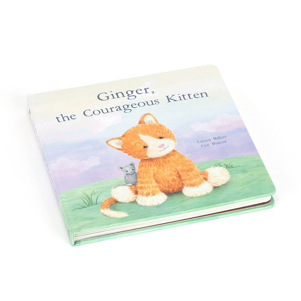 Livre Jellycat Ginger, le chaton courageux 23 cm