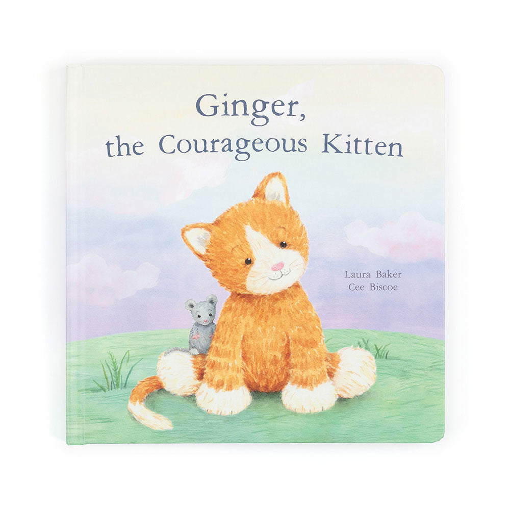 Livre Jellycat Ginger, le chaton courageux 23 cm