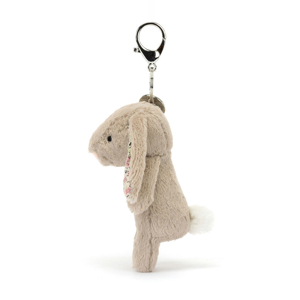 Breloque de sac lapin beige Blossom