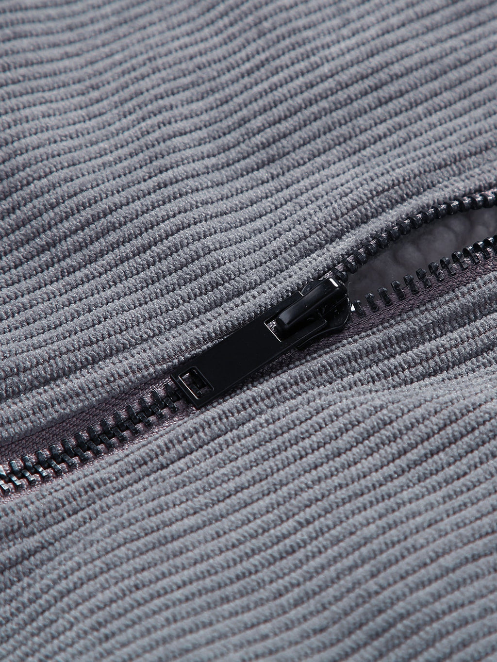 Teddy Lined Zip Up Corduroy Jacket