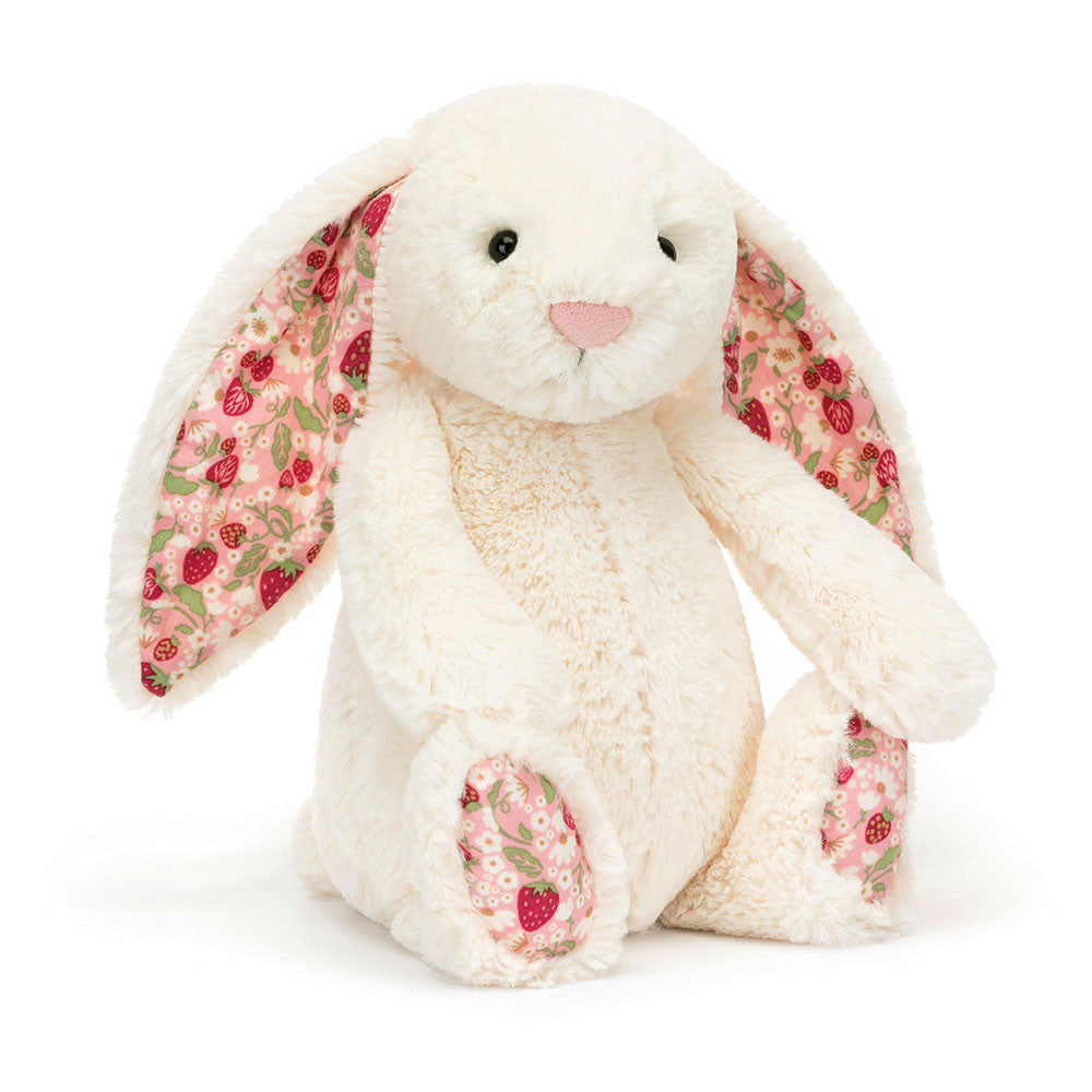 Conejo Blossom Cream 'Berry' Mediano JELLYCAT