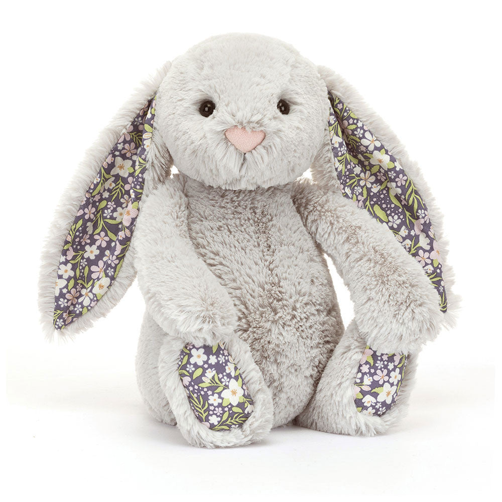 Doudou Lapin Blossom Argent 'Bloom' Original Jellycat (Moyen) 31 cm