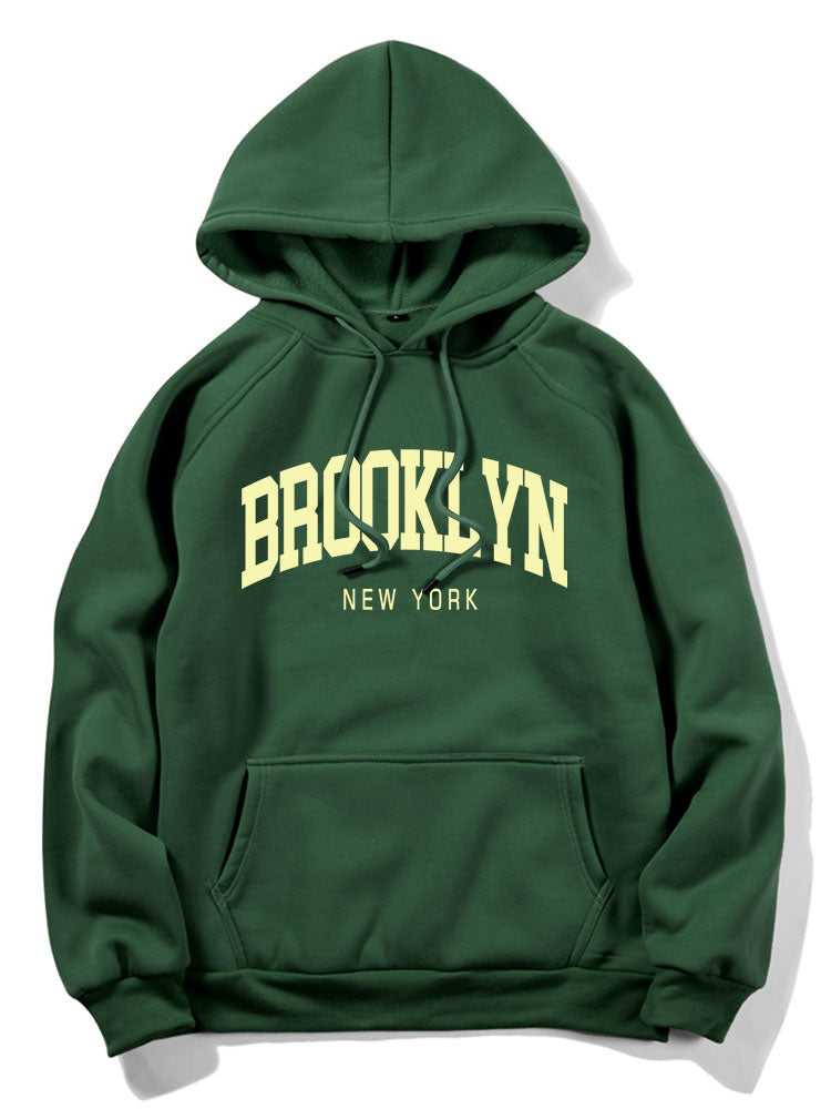 Sweat à capuche Brooklyn City Print