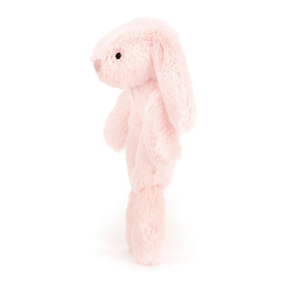 Hochet anneau Jellycat Lapin Bashful Rose 18 cm