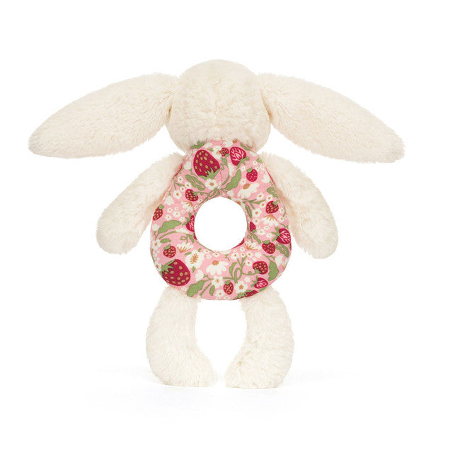 Hochet anneau lapin « Berry » Blossom Cream