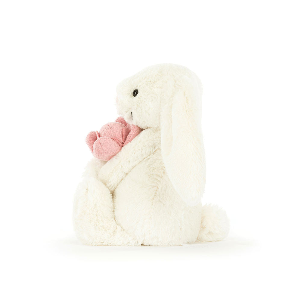 Lapin Bashful Jellycat 'Pivoine' Petit 18 cm