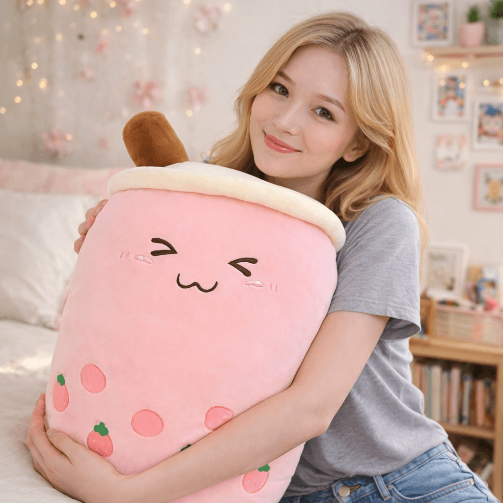 The Bubble Tea Family Fruit Plushies Collection