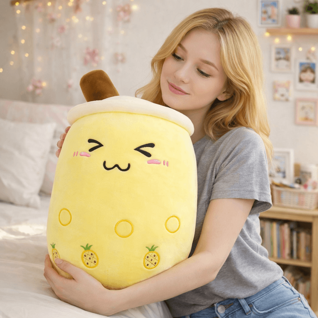 The Bubble Tea Family Fruit Plushies Collection
